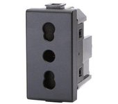 Abm toma negra voltios 250 a 10/16 2p+t