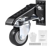 Succebuy ruedas para banco 165 lb, lote de 4, ajustables retráctiles 2,5, giratorias 360° para bancos, mesas, equipos, negras