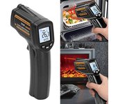 Termómetro infrarrojo, -20°c~380°c, pistola de temperatura del agua y del aceite, instrumento de medición de cocina, sin batería