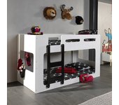 Litera 90x200 somier incluido vipack luca - blanco
