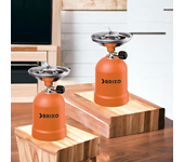 Cocina de gas manual para camping de viaje con conexión de cartucho universal 190 g brixo