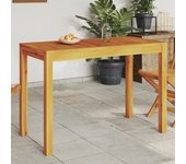 Mesa de comedor de jardín vidaxl 110x55x75 cm de madera maciza de acacia