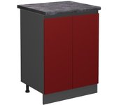 Vicco mueble bajo de cocina r-line, rojo, 60 cm , et antracita