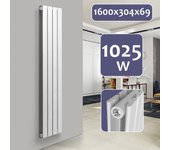 Calentador de toallas - montaje en pared, escalera, acero con recubrimiento de polvo, elección de tamaño y color - calentador de baño