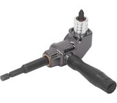 Adaptador de destornillador de ángulo recto de aleación de aluminio de 90 grados con mango de abs para taladros y herramientas eléctricas
