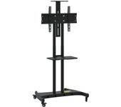 Soporte tv | mueble de salón con ruedas pantalla 32-70'' max vesa 600x400mm 60kg cfw83861
