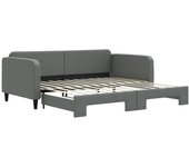 Sofá cama nido tela gris oscuro 100x200 cm