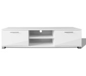 Mueble para tv buffet para tv diseño práctico blanco brillante 120 cm 2502039