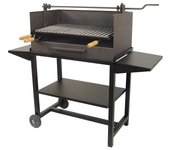 Imex-71539 barbacoa con elevador parrilla inox y bandejas metalicas