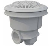 Sumidero piscina norm | rejilla antivortex | blanco | con insertos | para piscinas de hormigón