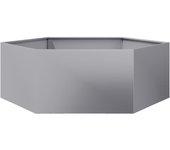 Jardinera hexagonal acero galvanizado 138x120x45 cm