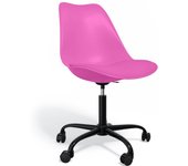 Silla de oficina tulip giratoria con ruedas - estructura negra