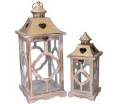 Farol de madera natural 1-2 cm21x21h50