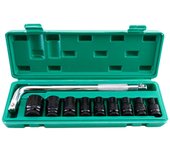 Juego de llaves de vaso de impacto de acero de alto carbono de 40 mm, caja de almacenamiento de llaves hexagonales para taller (tipo e)