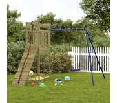 Vidaxl parque infantil de exterior madera de pino impregnada