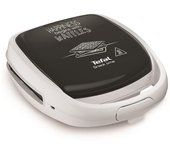 Tefal sw341112 snack time happiness waffle croque, juegos de platos incluidos, luz indicadora, pestillo de manija, almacenamiento vertical
