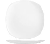 Plato cuadrado de porcelana china, 29x29 cm, blanco h&h