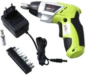 Juego de destornilladores inalámbricos de 7,2 v, taladro eléctrico doméstico con par 6+1, 10 puntas y cargador, para perforación de carpintería
