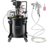 Vevor tanque de pintura a presión de 10 l, agitación automática, con pistola pulverizadora y manguera, presión ajustable de 70 psi, decorativo