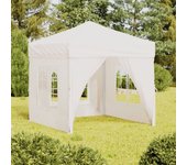Maison exclusive - carpa para fiestas plegable con paredes laterales blanco 2x2 m