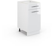 Vicco mueble bajo de cocina fame-line, blanco alto brillo, 40 cm sin encimera