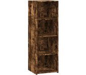 Aparador alto | aparador de comedor | armario de cocina madera de ingeniería roble ahumado 40x41x124 cm cfw75848