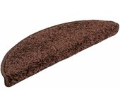 Alfombrilla escalera 20 uds | alfombras de escalera | tapetes de escalera marrón 56x17x3 cm cfw616470