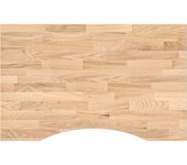 Tablero escritorio rectangular madera maciza roble sin tratar