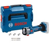 Cortadora rotativa a batería bosch professional gcu 18v-30 professional azul/negro, sin batería ni cargador, en l-boxx
