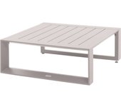 Hespéride - mesa de centro cuadrada de jardín allure avena 79 x 79 x 30cm en aluminio