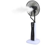 Ventilador de pie con función pulverizador - 3 velocidades - 2 en 1 - ø 43 cm - negro