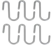 Metaltex serie city line - set 6 ganci a s - (350708)