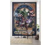 Papel pintado no tejido panorámico de komar - marvel avengers ornament - talla: 200 x 280 cm