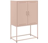 Aparador de acero rosa 68,5x38,5x107 cm