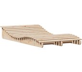 Tumbona de jardín | tumbona de exterior | silla de madera maciza de pino 205x110x31,5 cm cfw598899