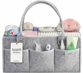 Organizador de pañales para bebé: registro de regalos para baby shower, organizador de guardería, canasta de regalo neutra para bebé