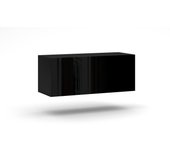 Pequeño mueble para tv colgante never negro brillante 100cm