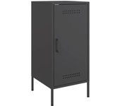 Aparador | aparador de comedor | armario de cocina de acero laminado en frío negro 36x39x79 cm cfw75439