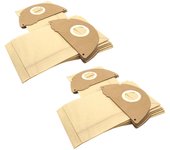Vhbw 20x bolsa compatible con kärcher k2301, k4000plus, k4000te, s 4125, s 5125, s4125dry15, s5125aqua15 aspiradora - papel, marrón
