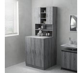 Mueble para lavadora sonoma gris 71x71,5x91,5 cm