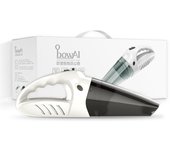 Aspiradora de coche doméstica inalámbrica portátil de alta potencia con carga, pequeña aspiradora portátil, color blanco