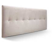 Cabecero dakota tela cabecero de cama tapizado para camas de 90 y 105 (115 x 57 cm) tela beige sueños zzz