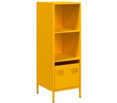 Aparador | aparador de comedor | armario de cocina de acero amarillo mostaza 35x39x103 | 5 cm cfw50169