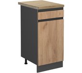 Vicco mueble bajo de cocina r-line, roble dorado, 40 cm , et roble