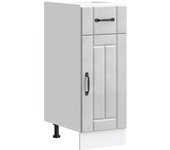 Maison exclusive - mueble bajo de cocina lucca madera contrachapada gris cemento