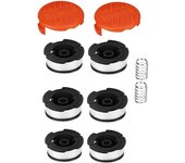 Juego de carretes de repuesto para recortadora black+decker af-100 6 carretes