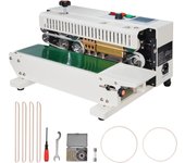 Succebuy máquina de sellado continuo de bolsas, ancho de sellado de 0,24 a 0,47 pulgadas, con control digital de temperatura