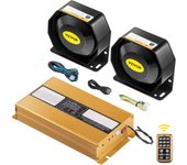 400w 8 sonido fuerte alarma de advertencia de coche policía bocina de fuego altavoz pa sistema de micrófono vevor