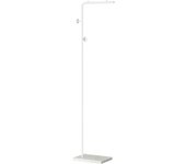 Perchero de pie homcom metal, mármol blanco 35x25x170 cm 837-296v00wt