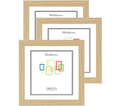 Chely intermarket | marco de fotos 30x30cm mod/ci-100 (haya) pack 3 unds